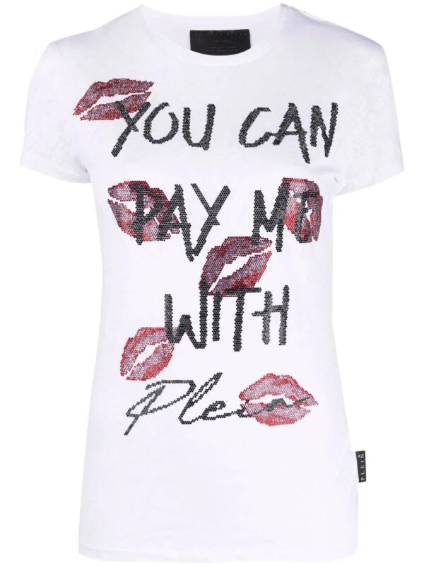 Philipp Plein  sequin-embellished shortsleeved T-shirt