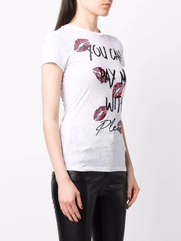 Philipp Plein  sequin-embellished shortsleeved T-shirt - Image 3