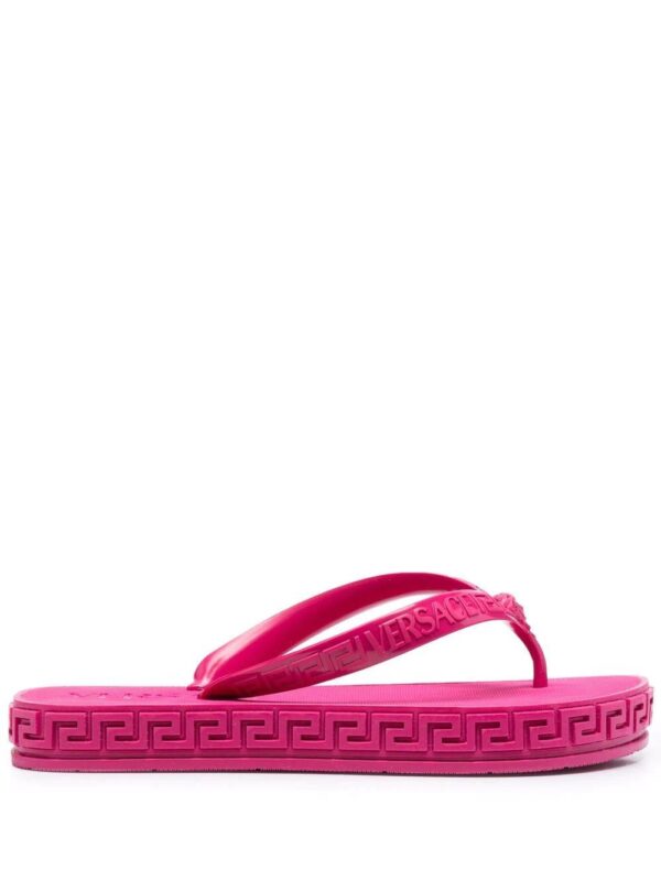 Versace  Greca-debossed flip flops