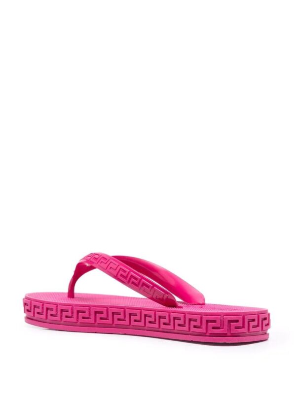 Versace  Greca-debossed flip flops - Image 3