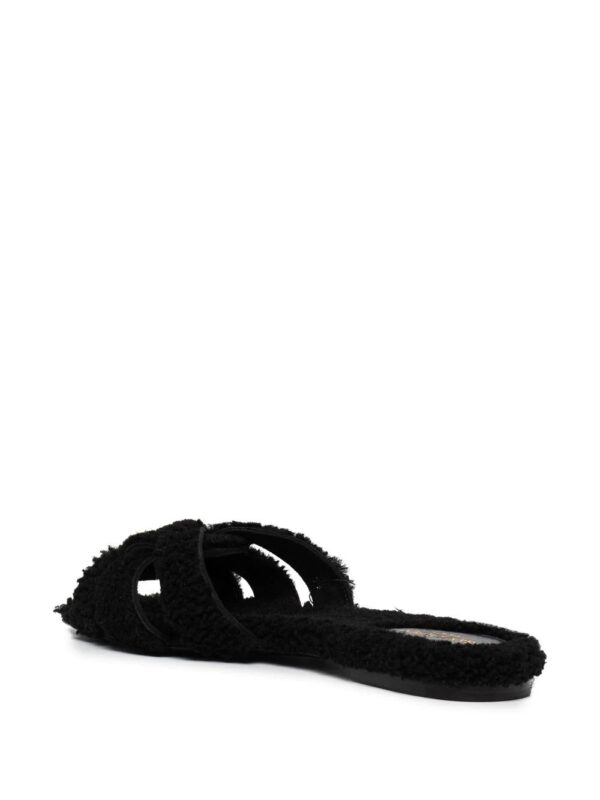 Saint Laurent  Tribute shearling slides - Image 3