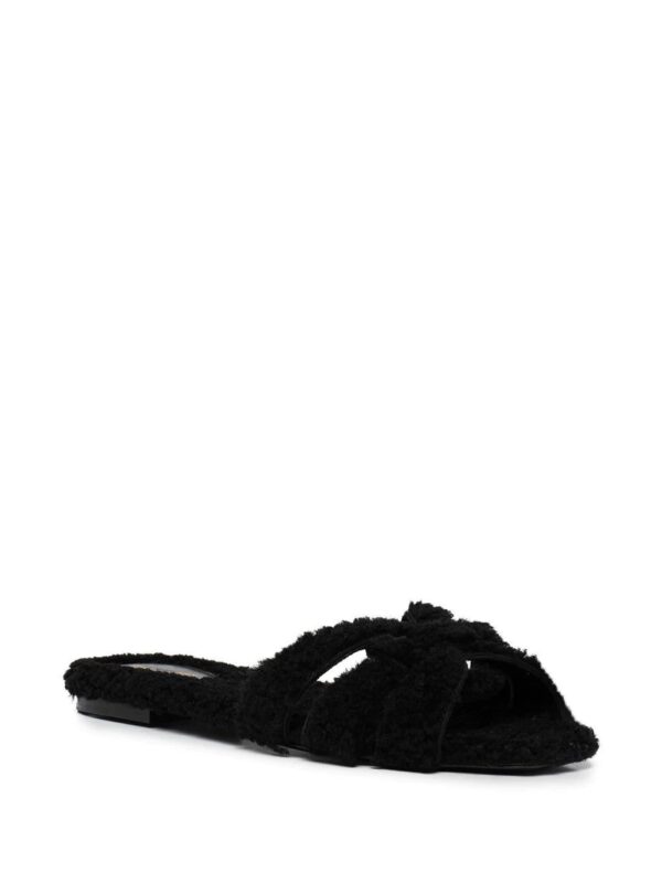 Saint Laurent  Tribute shearling slides - Image 2