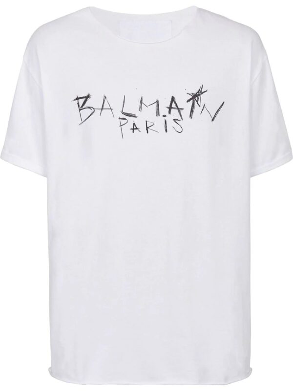 Balmain logo-print cotton T-shirt