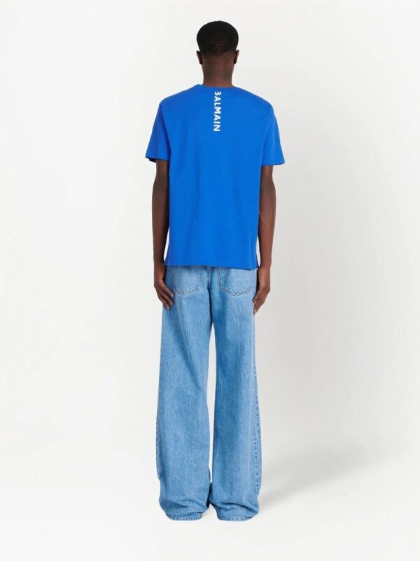Balmain  logo-patch cotton T-shirt - Image 4