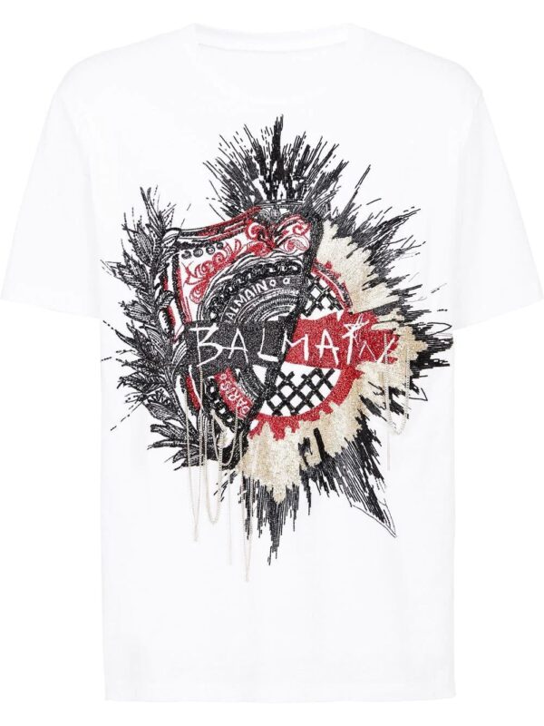 Balmain  embroidered logo t-shirt