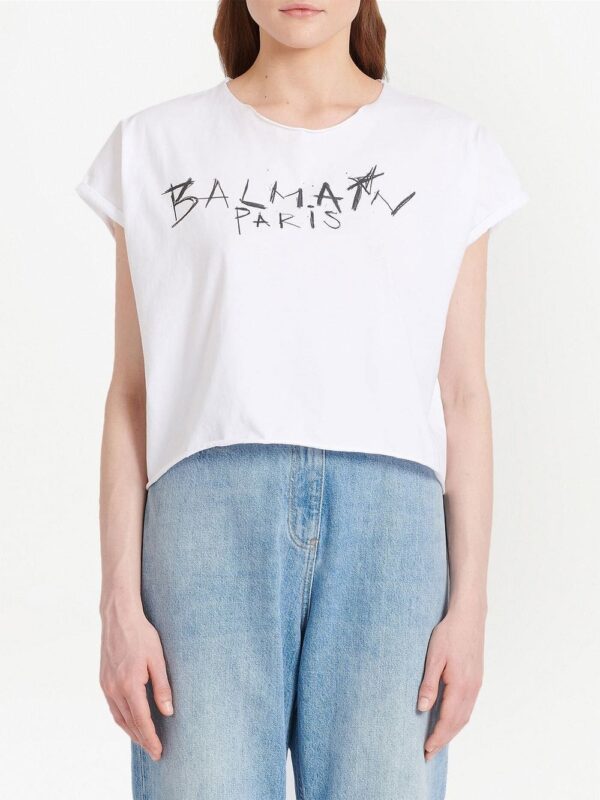 Balmain logo print T-shirt - Image 3