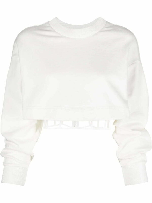 Alexander McQueen  layered cropped sweatshirt