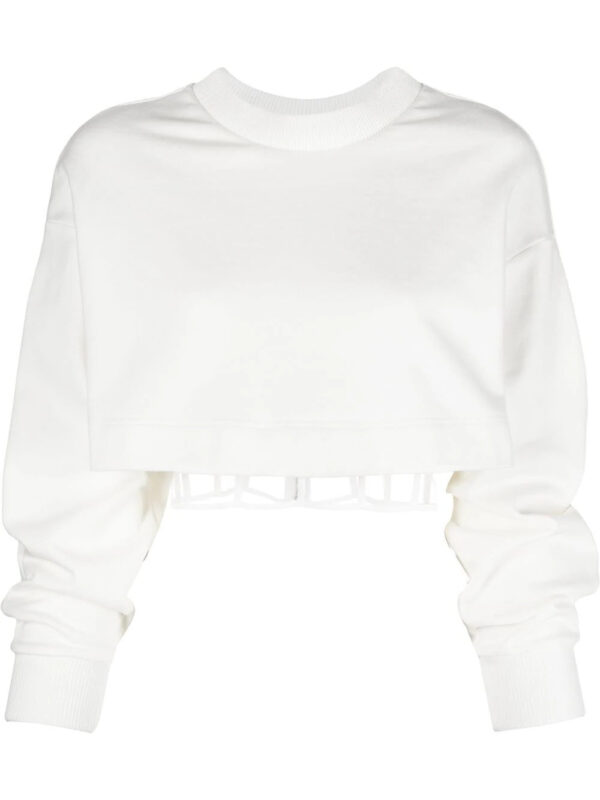 Alexander McQueen  layered cropped sweatshirt