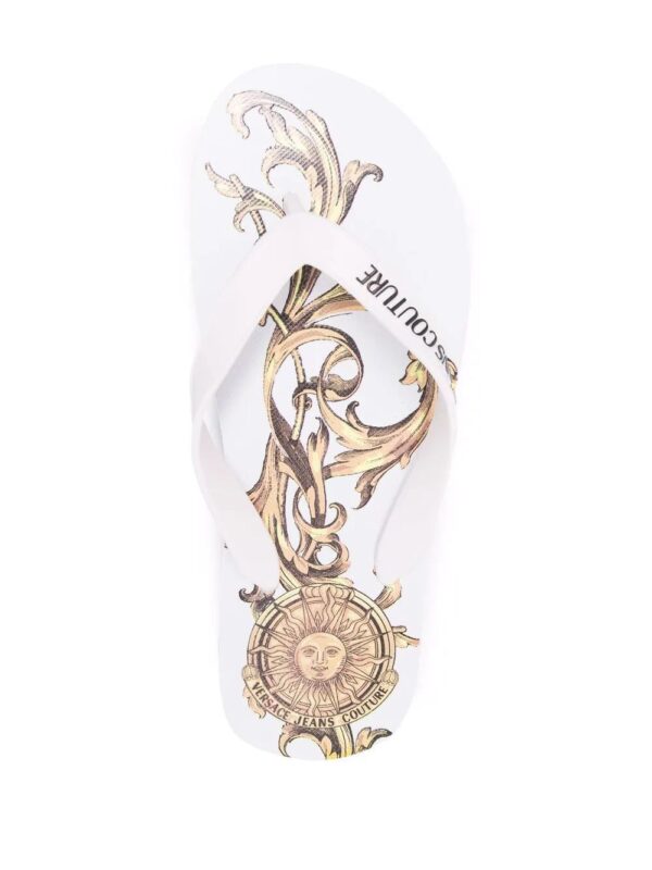 Versace Jeans Couture  Sun Garland-print flip flops - Image 4