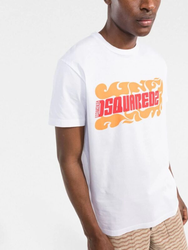 Dsquared2  Wave logo-print T-shirt - Image 3