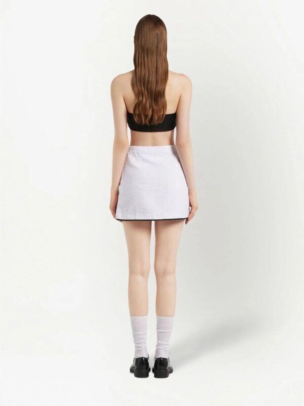 Prada  terrycloth A-line mini skirt - Image 3