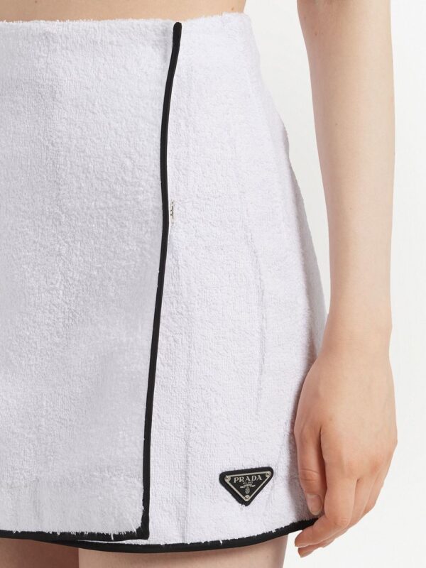 Prada  terrycloth A-line mini skirt - Image 4