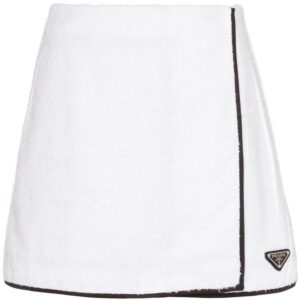 Prada  terrycloth A-line mini skirt