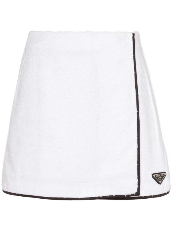 Prada  terrycloth A-line mini skirt
