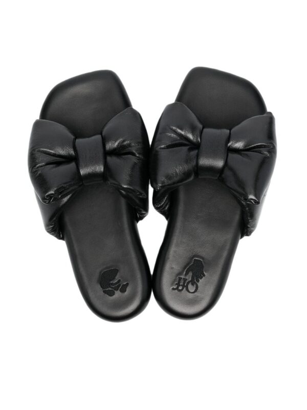 Off-White  padded bow-embellished slides - Image 4