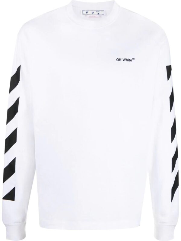 Off-White  logo-print long-sleeve T-shirt