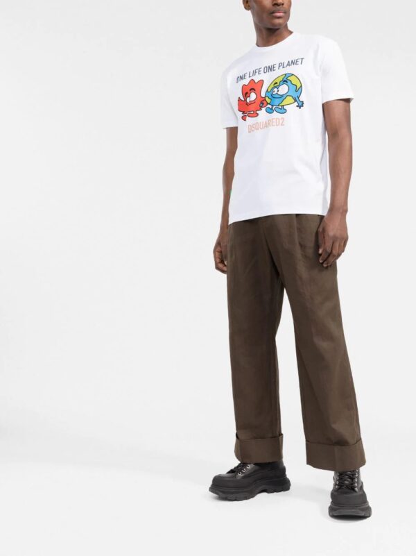 Dsquared2  slogan-print cotton T-shirt - Image 2