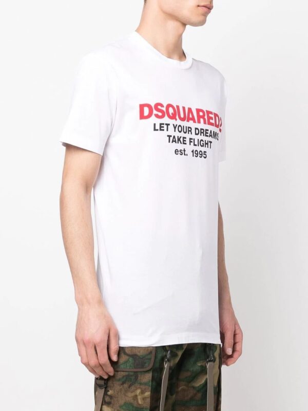 Dsquared2  slogan logo-print T-shirt - Image 3