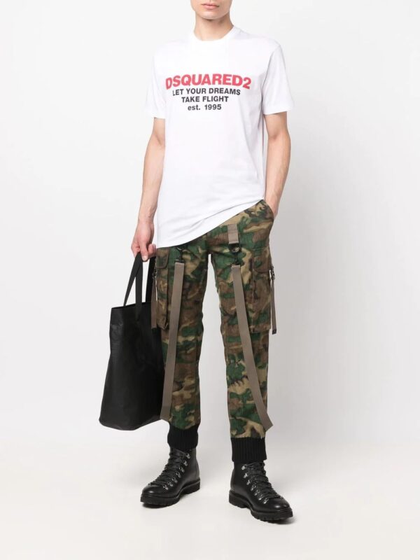 Dsquared2  slogan logo-print T-shirt - Image 2