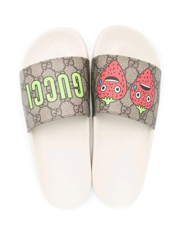 Gucci  logo-print open-toe slides - Image 4