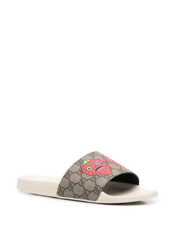 Gucci  logo-print open-toe slides - Image 2