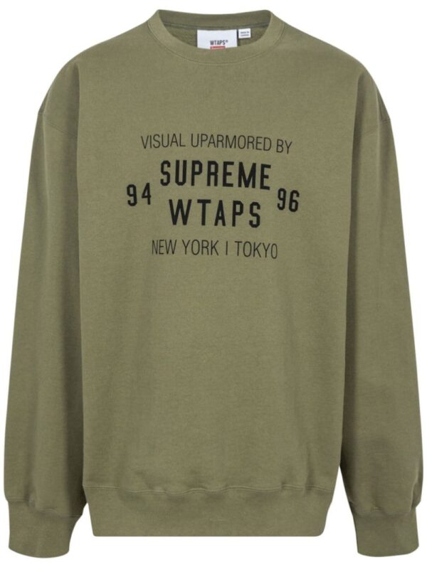 Supreme  x WTAPS crew-neck sweatshirt