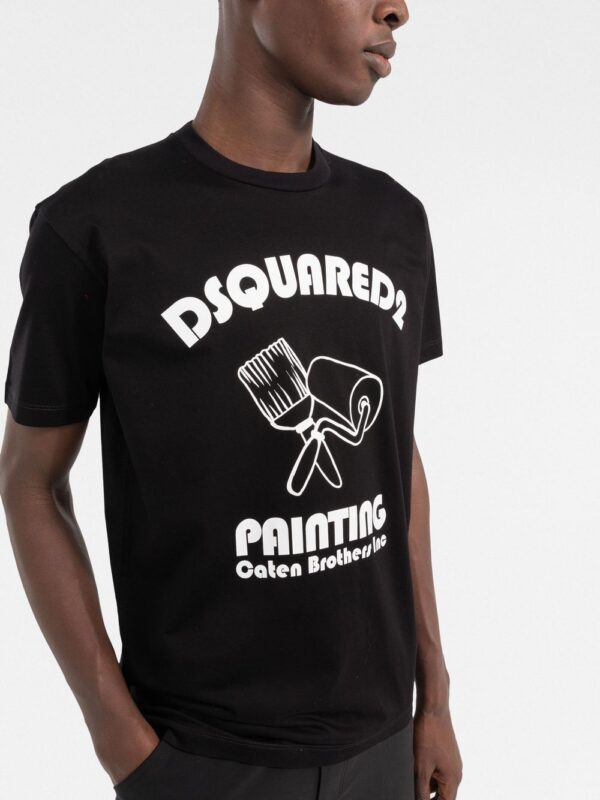 DSQUARED2  graphic-print cotton T-shirt - Image 3