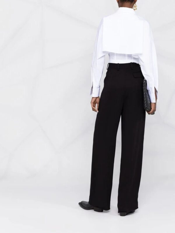 Alexander McQueen  layered cropped shirt - Image 4