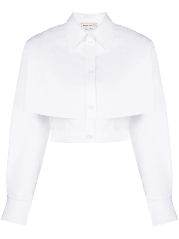 Alexander McQueen  layered cropped shirt