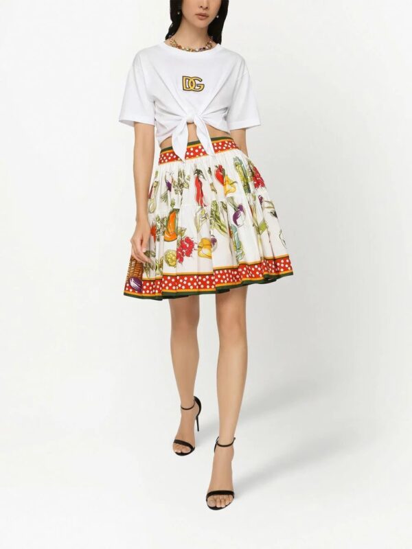 Dolce & Gabbana  graphic-print A-line mini skirt - Image 3