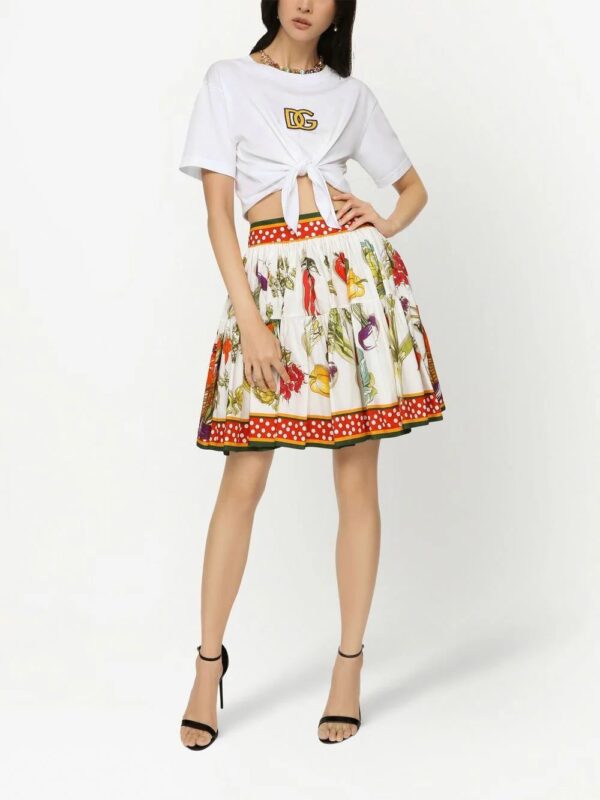 Dolce & Gabbana  graphic-print A-line mini skirt - Image 2