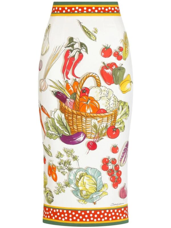 Dolce & Gabbana  vegetable-print pencil skirt
