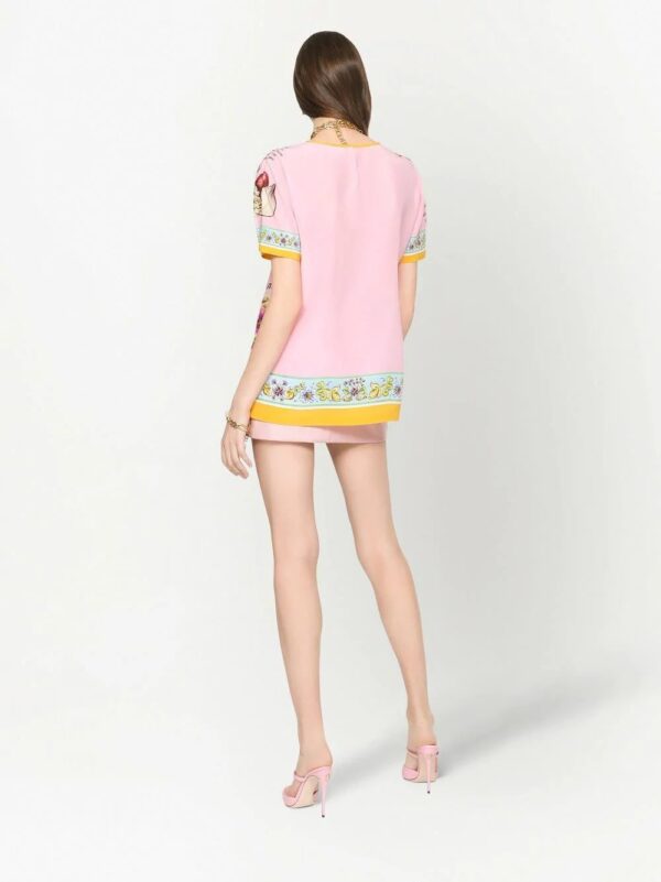 Dolce & Gabbana  varnish-effect mini skirt - Image 4