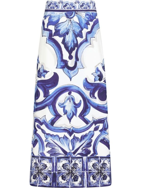 Dolce & Gabbana  Majolica-print maxi skirt