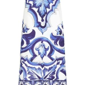 Dolce & Gabbana  Majolica-print maxi skirt