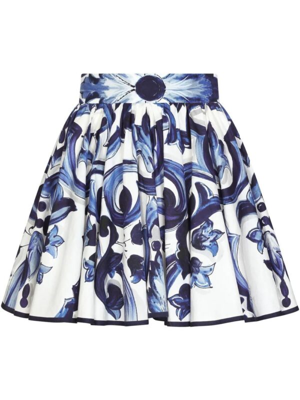 Dolce & Gabbana  Majolica-print A-line skirt