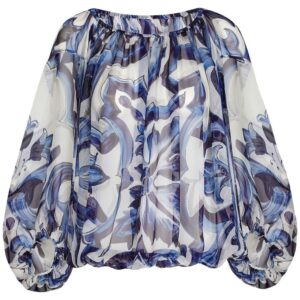 Dolce & Gabbana zebra-print chiffon blouse