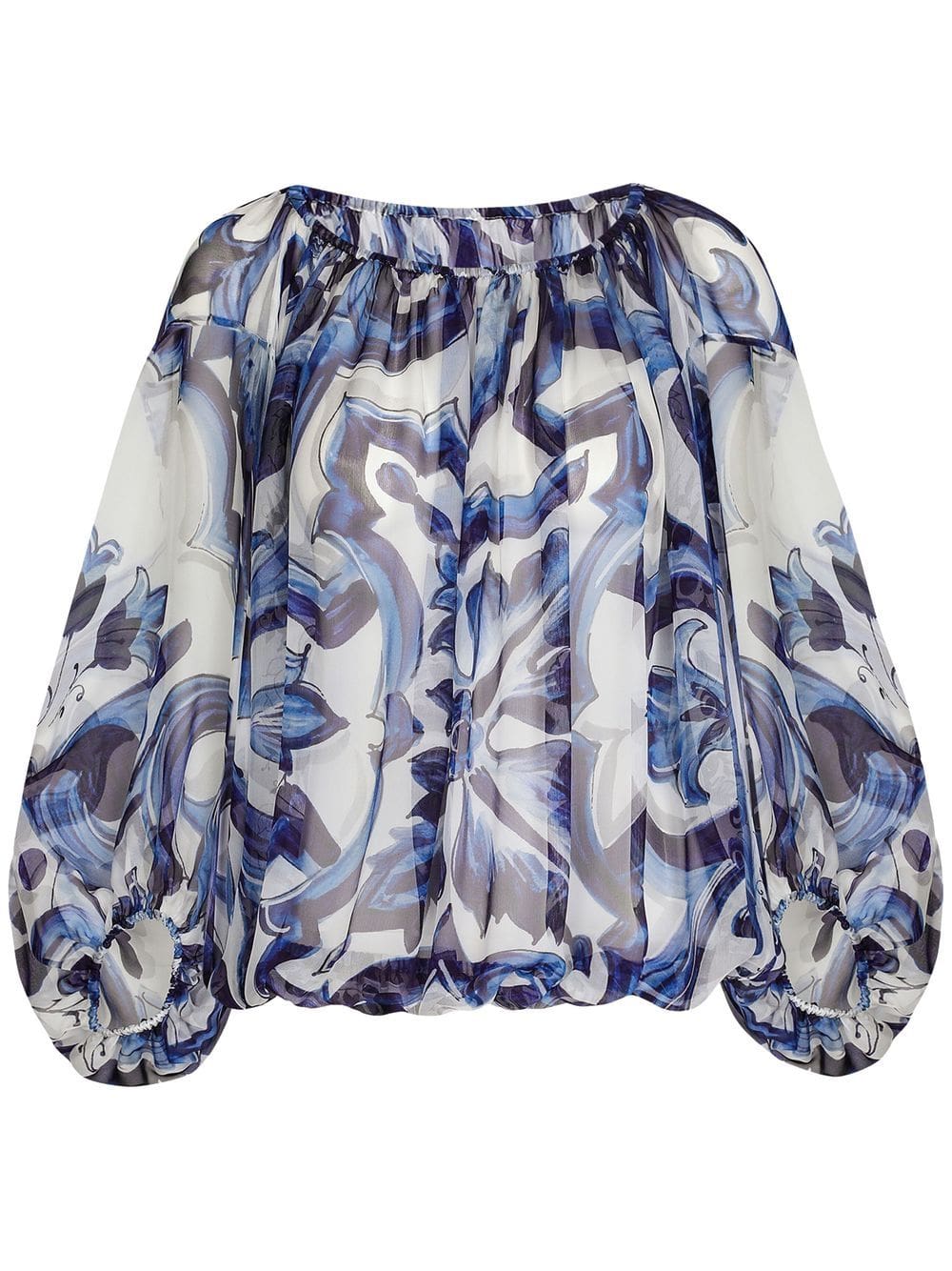 Dolce & Gabbana zebra-print chiffon blouse