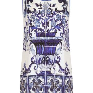 Dolce & Gabbana Majolica-print longline tank top