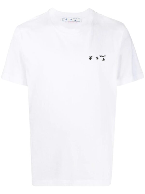 Off-white Ow logo-print slim-cut T-shirt