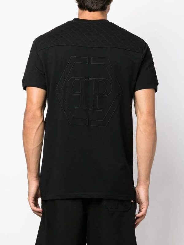 Philipp Plein  zippered logo-patch T-shirt - Image 4