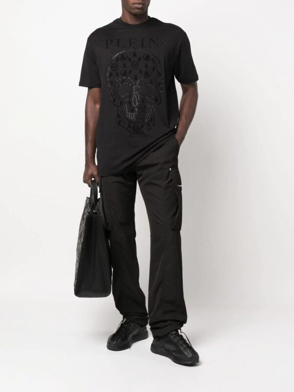 Philipp Plein  embellished logo-print detail T-shirt - Image 2