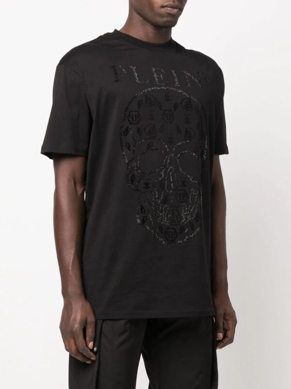 Philipp Plein  embellished logo-print detail T-shirt - Image 3