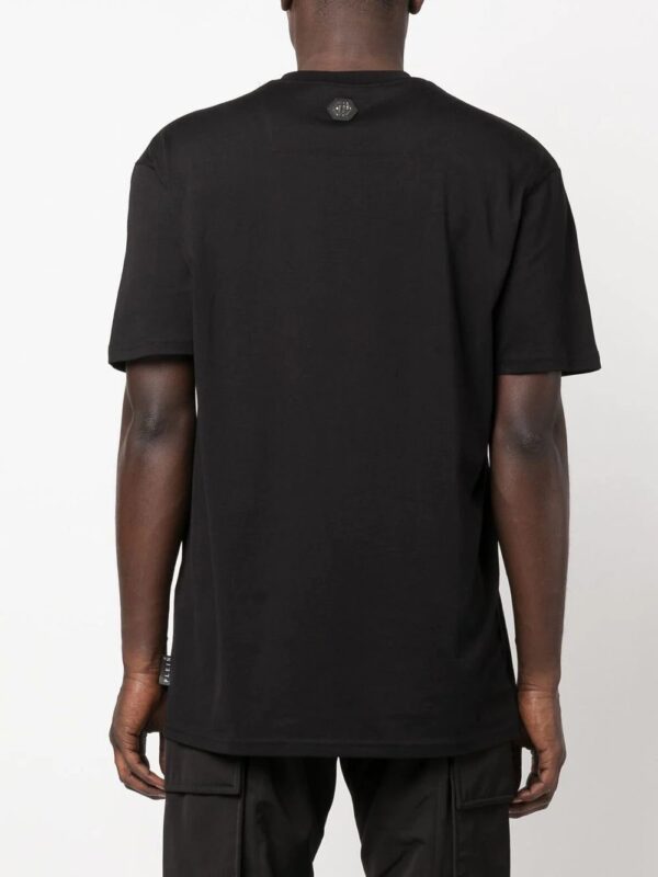 Philipp Plein  embellished logo-print detail T-shirt - Image 4
