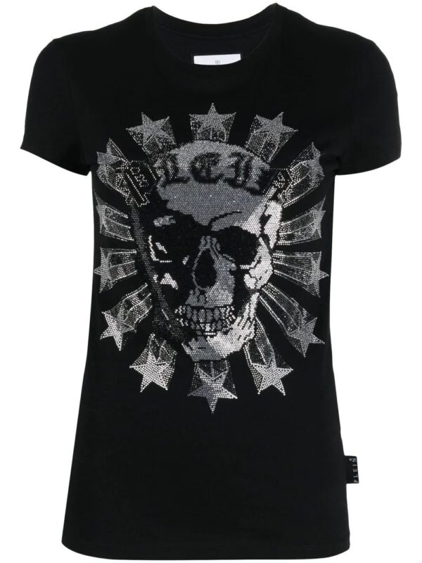 Philipp Plein  Sexy Pure-fit skull strass T-shirt