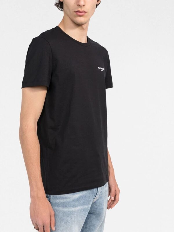 Balmain logo-print crewneck T-shirt - Image 3