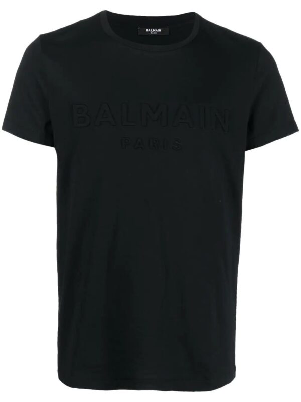 Balmain  logo-embossed cotton T-shirt