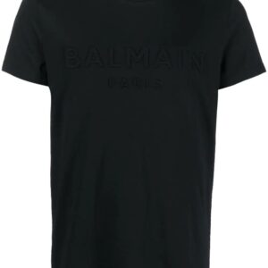 Balmain  logo-embossed cotton T-shirt