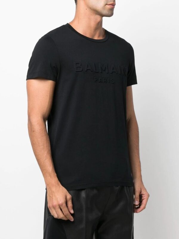 Balmain  logo-embossed cotton T-shirt - Image 3