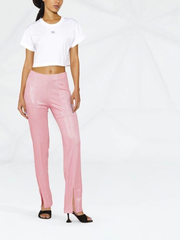 Dolce & Gabbana  cropped logo-plaque T-shirt - Image 2
